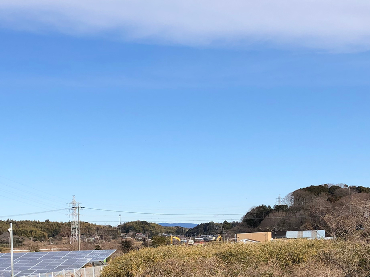 今朝の山の景色がとても美しかった。